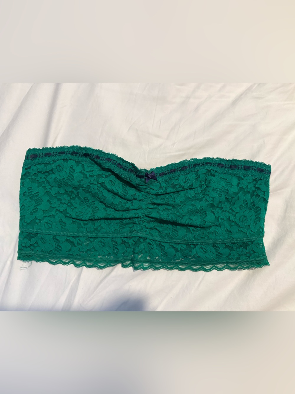 Aerie Green & Blue Lace Bandeau Bralettes - 2 Pack - Picture 2 of 7